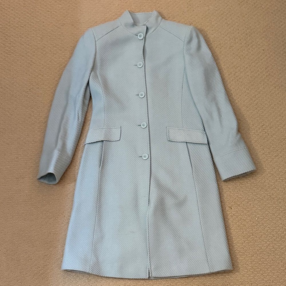 Chic Women's Light Blue Trench Coat